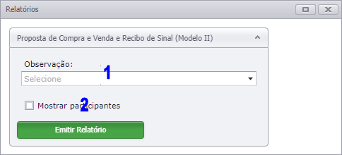 Proposta de Compra e Venda e Recibo de Sinal - Modelo II